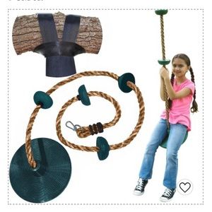 Outdoor Tree Swing Saucer For Playground or Hang On Tree Limb Jungle Gym NIB